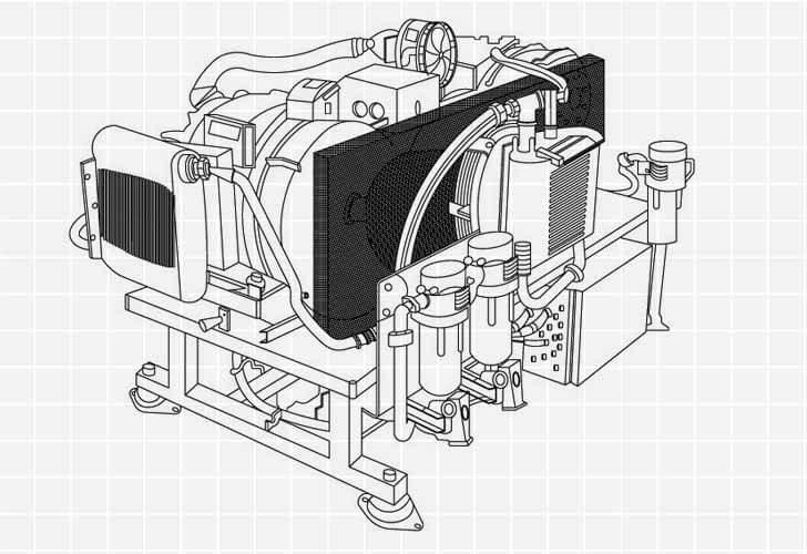 Drawing of a motor