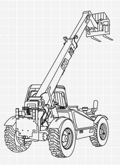 Drawing of a lifting machine