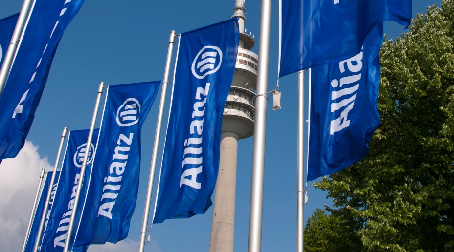 blue allianz flags