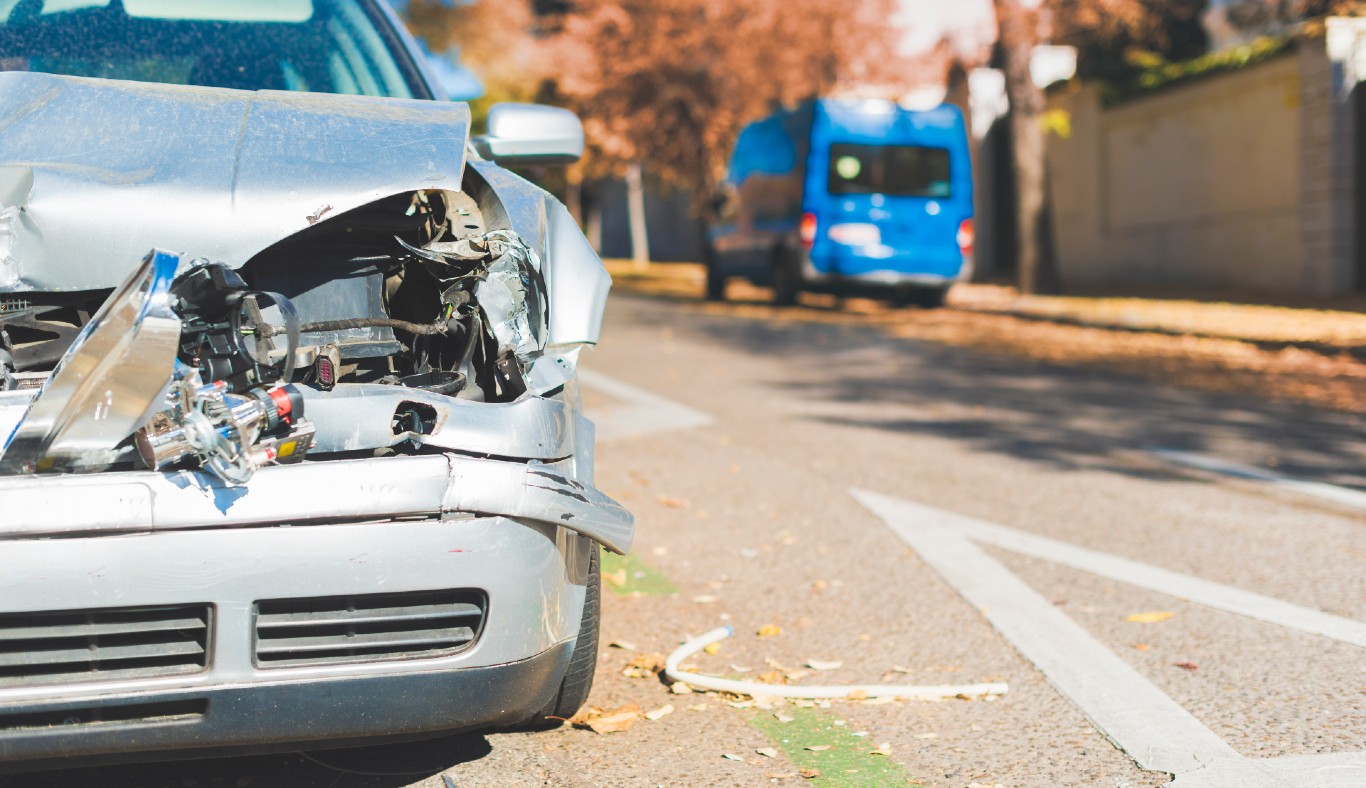 car crash - front bumper